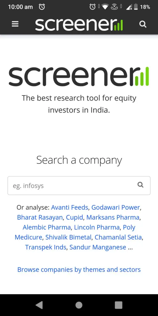 Stock Analysis App India